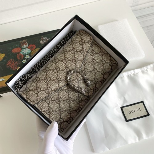 Gucci GG Supreme Mini Dionysus Wallet On A Chain