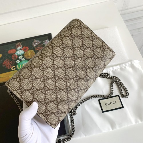 Gucci GG Supreme Mini Dionysus Wallet On A Chain