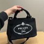 Prada Small Canapa Logo Tote