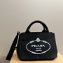 Prada Small Canapa Logo Tote