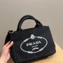 Prada Small Canapa Logo Tote