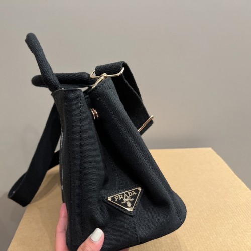 Prada Small Canapa Logo Tote