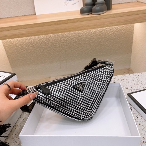 Prada Mini Crystal Triangle Bag