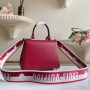 M58928 LV Cluny Mini Dark Red Leather Tote Shoulder Messenger Bag