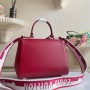 M59134 LV Cluny BB Dark Red Leather Tote Shoulder Bag