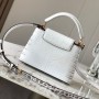 LV CAPUCINES MINI N98156 High-end crocodile leather handbag shoulder bag