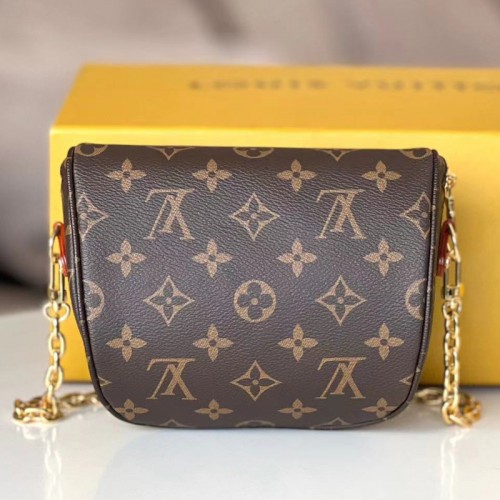 LV Ladies Coated Canvas Waist Bag Messenger Bag