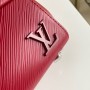 M58928 LV Cluny Mini Dark Red Leather Tote Shoulder Messenger Bag