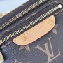 LV Ladies Coated Canvas Waist Bag Messenger Bag