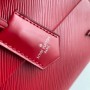 M58928 LV Cluny Mini Dark Red Leather Tote Shoulder Messenger Bag