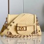 LV Top-Grain Leather Shoulder Crossbody Tote Bag M22597