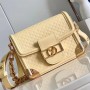 LV Top-Grain Leather Shoulder Crossbody Tote Bag M22597