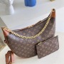 LV Trendy Crescent Shape Louis VuittonLoop Hobo Bag Showcases Personal Charm