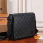 LV M46255 District PM Men’s Coated Canvas Shoulder Messenger Bag