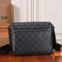 LV M46255 District PM Men’s Coated Canvas Shoulder Messenger Bag