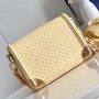 LV Top-Grain Leather Shoulder Crossbody Tote Bag M22597