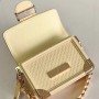 LV Top-Grain Leather Shoulder Crossbody Tote Bag M22597