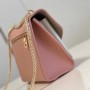 M21217  MyLockMe Chain Bag Contrast Calfskin Shoulder Crossbody Bag