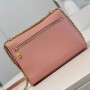 M21217  MyLockMe Chain Bag Contrast Calfskin Shoulder Crossbody Bag