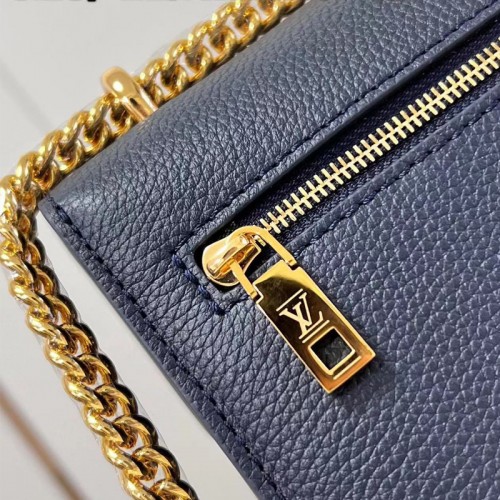 M20982 MyLockMe Chain Bag Grained Calfskin Shoulder Crossbody Bag