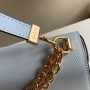 LV Twist MMSky Blue Leather Handbag Shoulder Messenger Bag