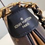 M46659 LV Twinny Ladies Canvas Leather Tote Shoulder Bag