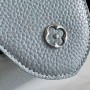 M94517 Louis Vuitton Calfskin Gray Blue Handle Crossbody Bag Capucines BB