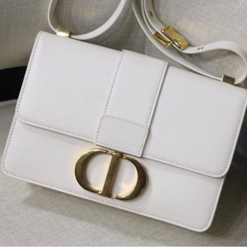 Dior 30 Montaigne Box Bag Latte Box Calfskin