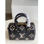 Louis Vuitton Monogram Empreinte Speedy Bandouliere 20 M58953-black-beige