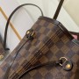 Louis Vuitton Damier Ebene Canvas Rose Ballerine Neverfull MM N41603