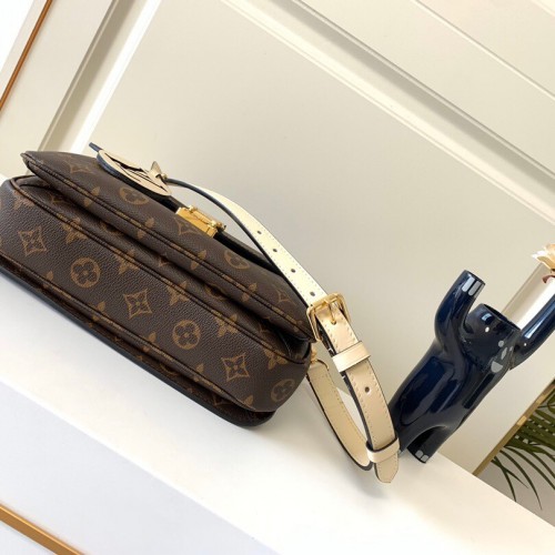 Louis Vuitton Monogram Canvas Pochette Metis with braided handle M45152