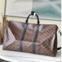 Louis Vuitton Monogram Macassar Keepall Bandouliere 55 M56714