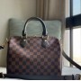 Louis Vuitton Damier Ebene Speedy 25cm with shoulder strap bandouliere N41368