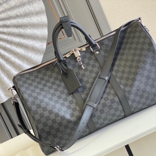 Louis Vuitton Damier Graphite Keepall 55 Bandouliere N41413