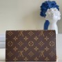 Louis Vuitton Monogram Canvas Flore Chain Wallet Rose Ballerine M67405