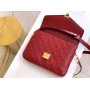 Louis Vuitton Monogram Empreinte Pochette Metis Red