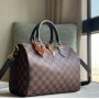 Louis Vuitton Damier Ebene Speedy 25cm with shoulder strap bandouliere N41368