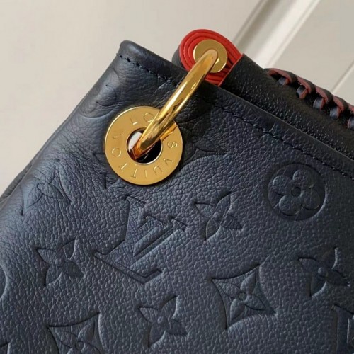 Louis Vuitton Monogram Empreinte Leather Artsy MM M41066-navy-blue