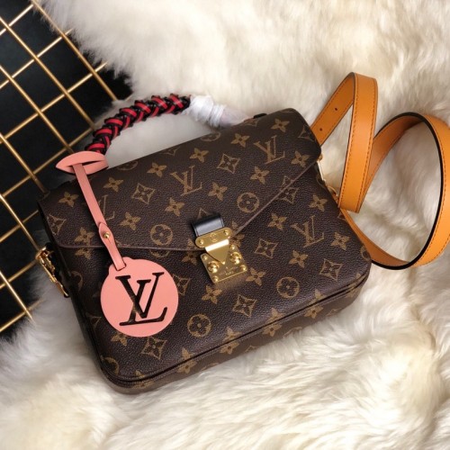 Louis Vuitton Monogram Canvas Pochette Metis with braided handle M43984