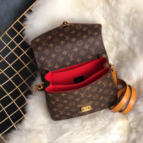 Louis Vuitton Monogram Canvas Pochette Metis with braided handle M43984