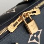 Louis Vuitton Monogram Empreinte Speedy Bandouliere 25 M58947-black-beige