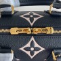 Louis Vuitton Monogram Empreinte Speedy Bandouliere 20 M58953-black-beige