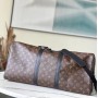 Louis Vuitton Monogram Macassar Keepall Bandouliere 55 M56714