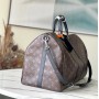 Louis Vuitton Monogram Macassar Keepall Bandouliere 55 M56714