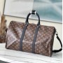 Louis Vuitton Monogram Macassar Keepall Bandouliere 45 M56711