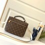 Louis Vuitton Monogram Canvas Pochette Metis with braided handle M45152