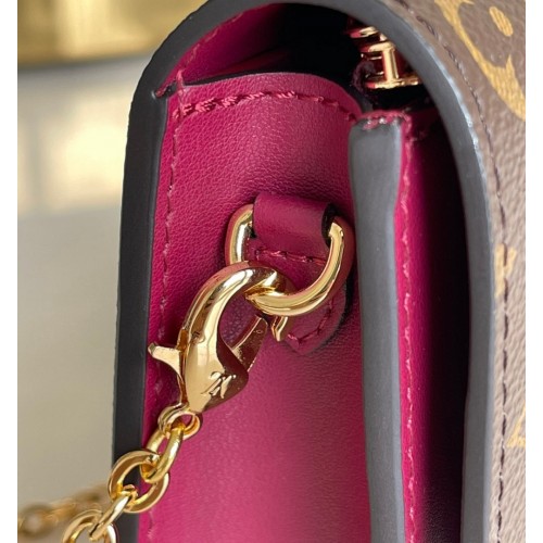 Louis Vuitton Monogram Canvas Flore Chain Wallet Fuchsia M67404