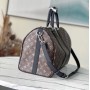 Louis Vuitton Monogram Macassar Keepall Bandouliere 45 M56711