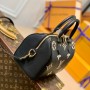 Louis Vuitton Monogram Empreinte Speedy Bandouliere 25 M58947-black-beige