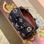 Louis Vuitton Monogram Empreinte Speedy Bandouliere 25 M58947-black-beige